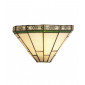 Applique murale New York 1 ampoule Verre Tiffany,acier Noir,vert,Nacré|Appliques murales|Luminaire Center