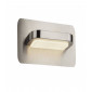 Applique murale Led Wall Acier inoxydable Nickel satiné 1 ampoule 8cm|Appliques murales|Luminaire Center