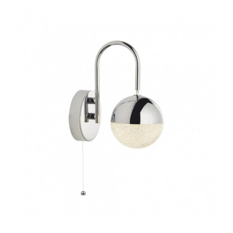 Applique murale Marbles Acier doux Chrome 1 ampoule 20cm|Appliques murales|Luminaire Center