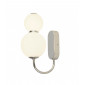 Applique murale Snowball Verre blanc 1 ampoule 28cm|Appliques murales|Luminaire Center