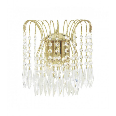 Applique design Waterfall Cristal Or 2 ampoules 26cm|Appliques murales|Luminaire Center