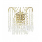 Applique design Waterfall Cristal Or 2 ampoules 26cm|Appliques murales|Luminaire Center