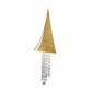 Applique design Fonte Feuille d'or 1 ampoule 70cm|Appliques murales|Luminaire Center