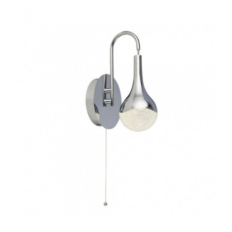 Applique murale Wave Acrylique Transparent 1 ampoule 28cm|Appliques murales|Luminaire Center