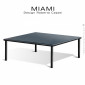 Table basse carré design MIAMI, pour extérieur, structure acier galvanisé finition peint, plateau 80x80 cm.|Table|100chaises Table basse carré design MIAMI, pour extérieur, structure acier galvanisé finition peint, plateau 80x80 cm.|Table|100chaises
