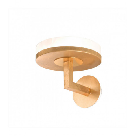 Applique murale Solis Feuille d'or 1 ampoule 20cm|Appliques murales|Luminaire Center