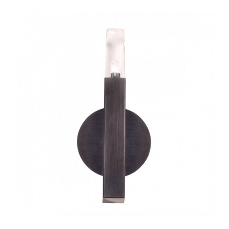 Applique murale Spigolo Brun brossé 1 ampoule 29,5cm|Appliques murales|Luminaire Center