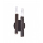 Applique murale Spigolo Brun brossé 2 ampoules 32,5cm|Appliques murales|Luminaire Center