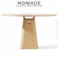 Table repas bois NOMADE, s'inspire de la culture japonaise, structure multiplis de bois, placage bois de Frêne ou chêne vernis.|Table|100chaises