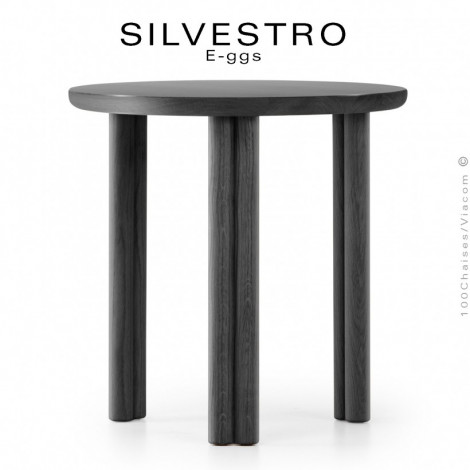 Table basse design SILVESTRO, structure, piétement bois de Frêne, finition peinture pour le privé ou public en intérieur.|Table|100chaises