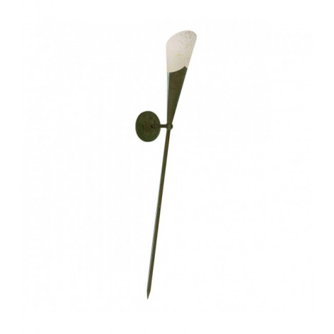Applique murale Wall Verre Scavo,acier Marron 1 ampoule 87cm|Appliques murales|Luminaire Center