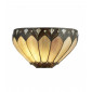 Applique Tiffany Pearl Acier Noir mat 1 ampoule 16,5cm|Appliques murales|Luminaire Center