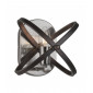 Applique murale Hoopla Acier Étain 1 ampoule 20cm|Appliques murales|Luminaire Center