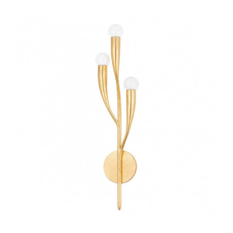 Applique murale Labra Acier Or 3 ampoules 34,9cm|Appliques murales|Luminaire Center