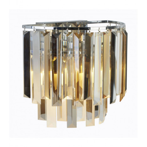 Applique design Clarissa Chrome 2 ampoules 28cm|Appliques murales|Luminaire Center