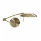 Applique avec liseuse Wall Verre,métal Laiton blanc,antique 1 ampoule 13cm|Appliques murales|Luminaire Center