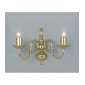 Applique murale Flemish Laiton poli 2 ampoules 23cm|Appliques murales|Luminaire Center