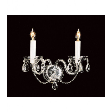Applique murale Teplice Cristal,chrome 2 ampoules 25cm|Appliques murales|Luminaire Center