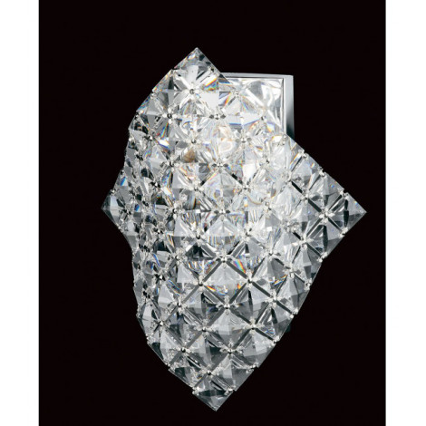 Applique design Diamond Chrome 1 ampoule 27cm|Appliques murales|Luminaire Center