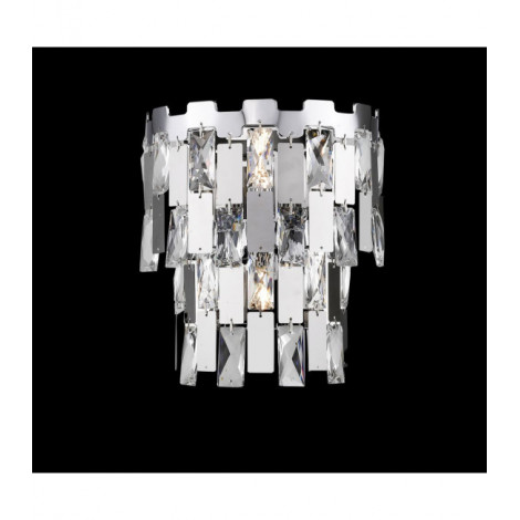 Applique design Alma Chrome 2 ampoules 25cm|Appliques murales|Luminaire Center