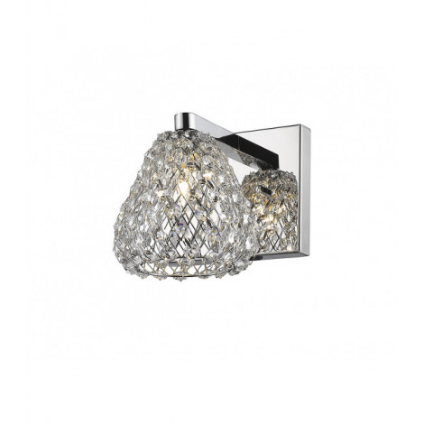 Applique design Simone Chrome 1 ampoule 14cm|Appliques murales|Luminaire Center