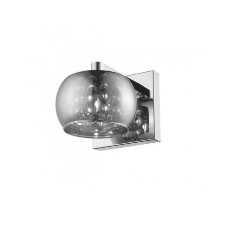 Applique design Deni Chrome 1 ampoule 12cm|Appliques murales|Luminaire Center