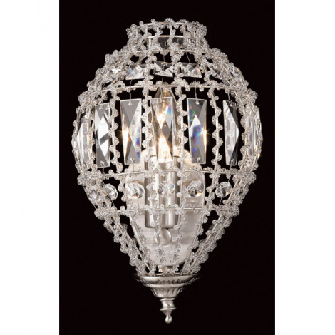 Applique design Bombay Perlé 1 ampoule 25cm|Appliques murales|Luminaire Center
