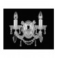 Applique murale Marie Chrome 2 ampoules 23cm|Appliques murales|Luminaire Center