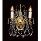 Applique murale Louvre Laiton poli 2 ampoules 38cm|Appliques murales|Luminaire Center