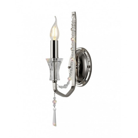 Applique murale Armand Chrome poli 1 ampoule 44cm|Appliques murales|Luminaire Center