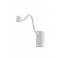 Applique avec liseuse Fusion blanc mat 1 ampoule 9cm|Appliques murales|Luminaire Center