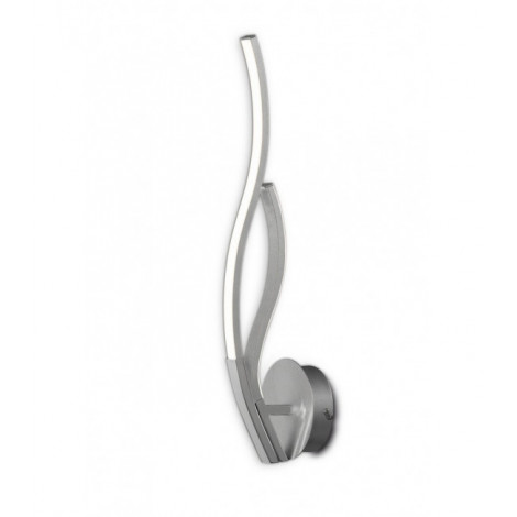 Applique LED intégré Corinto Argent 1 ampoule 55,5cm|Appliques murales|Luminaire Center