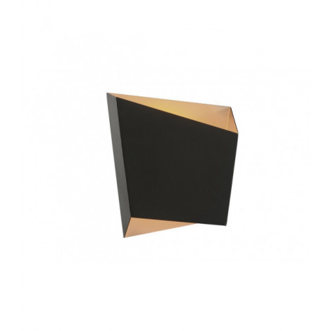 Applique murale Asimetric Noir 1 ampoule 21,5cm|Appliques murales|Luminaire Center