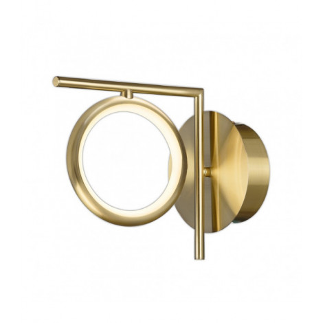 Applique LED intégré Olimpia Or satiné 18,7 Cm|Appliques murales|Luminaire Center