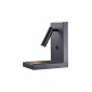Applique avec liseuse Zanzibar Noir 20 Cm|Appliques murales|Luminaire Center
