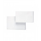 Applique LED intégré Fusion blanc mat 1 ampoule 11cm|Appliques murales|Luminaire Center
