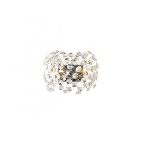 Applique design Cristal k9 Chrome poli 4 ampoules 34cm|Appliques murales|Luminaire Center