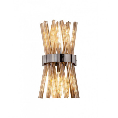 Applique design Nickel poli,or champagne 2 ampoules 46,7cm|Appliques murales|Luminaire Center