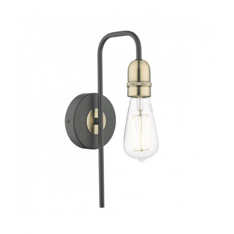 Applique murale Kiefer Cuivres Antique,Noir mat 1 ampoule 33cm|Appliques murales|Luminaire Center