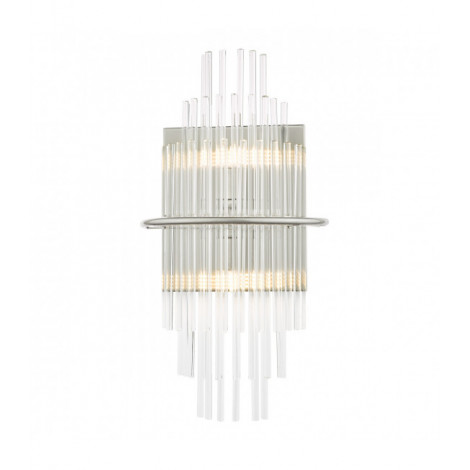 Applique design Lukas Chrome poli,verre 2 ampoules 48cm|Appliques murales|Luminaire Center