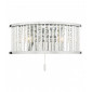 Applique design Nantes Chrome poli,Transparent 2 ampoules 12cm|Appliques murales|Luminaire Center