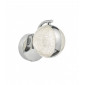 Applique design Nyma Chrome poli,Transparent 1 ampoule 12cm|Appliques murales|Luminaire Center