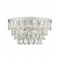 Applique design Sceptre Chrome poli,verre 2 ampoules 15cm|Appliques murales|Luminaire Center