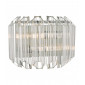 Applique design Tuvalu Chrome poli,verre 2 ampoules 25cm|Appliques murales|Luminaire Center