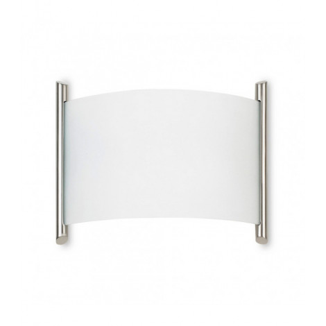 Applique murale Niza Verre,acier Satin,nickel satiné 25 Cm|Appliques murales|Luminaire Center