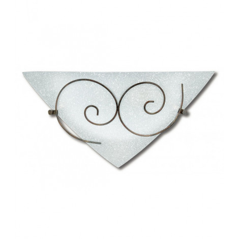 Applique murale Ricciolo 1 ampoule Verre blanc|Appliques murales|Luminaire Center