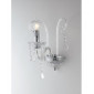 Applique murale 1 ampoule Pendentif Verre,Cristal Chrome|Appliques murales|Luminaire Center