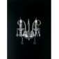 Applique murale 2 ampoules Pendentif Verre,Cristal Chrome|Appliques murales|Luminaire Center