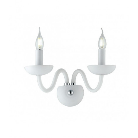 Applique murale Alfiere 2 ampoules Verre blanc|Appliques murales|Luminaire Center