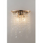 Applique design Breeze 2 ampoules Cristal,métal,K9 Or|Appliques murales|Luminaire Center